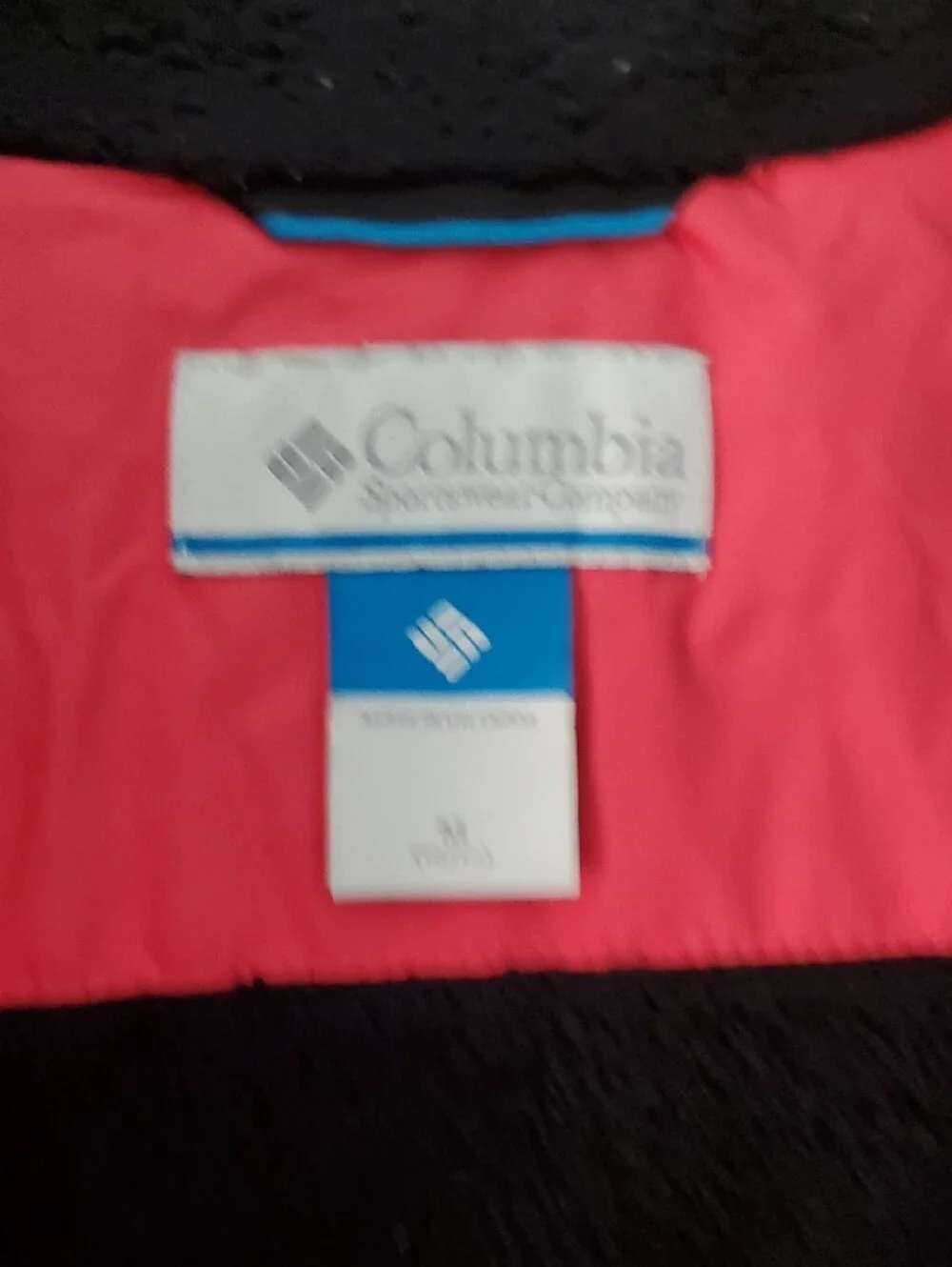 Columbia Pink and Black Kids Hooded Puffer Jacket Size 10-12